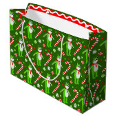 Grand Sac Cadeau Grenouille de protestation pas de rois Noël (Dos Angle)