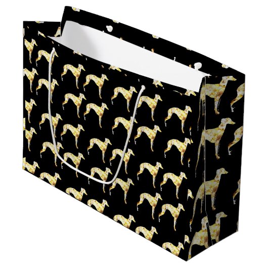 Grand Sac Cadeau Greyhound (Devant Angle)