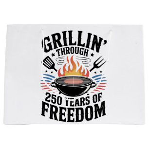 Grand Sac Cadeau Griller à travers le 250e Freedom Grill 4 juillet