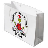 Grand Sac Cadeau Grinch | Everything is Fine (Dos Angle)