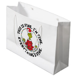Grand Sac Cadeau Grinch   Tout va bien