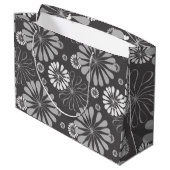 Grand Sac Cadeau Gris foncé et clair (Dos Angle)