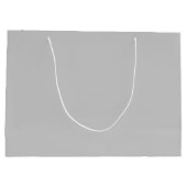 Grand Sac Cadeau Gris Géométrique Pâle et Doux (Dos)