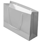 Grand Sac Cadeau Gris Géométrique Pâle et Doux (Devant Angle)