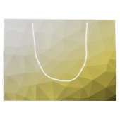 Grand Sac Cadeau Gris Jaune ombre Mesh cool Motif Monogramme (Dos)