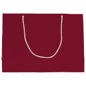 Grand Sac Cadeau Groomsmans personnalisés en rouge bordeaux (Dos)