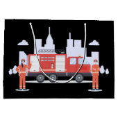 Grand Sac Cadeau Groupe de travail cool des pompiers (Dos)