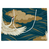 Grand Sac Cadeau Grues japonaises (Devant)