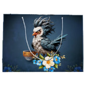 Grand Sac Cadeau Grumpy Bird lundi. (Dos)