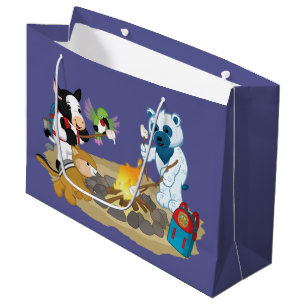 Grand Sac Cadeau Guimauves de feu de camp de Webkinz  