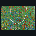 Grand Sac Cadeau Gustav Klimt - Champ de pavot<br><div class="desc">Champ de pavot / Champ de pavots - Gustav Klimt, Huile sur toile, 1907</div>