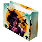 Grand Sac Cadeau Halloween (Devant Angle)