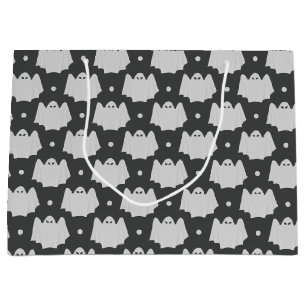 Grand Sac Cadeau Halloween à thème fantôme