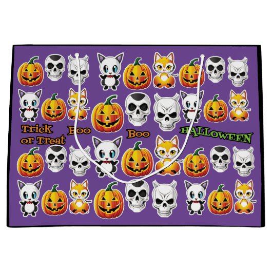 Grand Sac Cadeau Halloween Big Bag (Devant)
