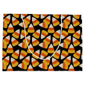 Grand Sac Cadeau Halloween Candy Corn Noir (Dos)
