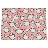 Grand Sac Cadeau Halloween Éffrayant Fantôme rose (Devant)