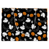 Grand Sac Cadeau Halloween Ghost Bats Citrouille crâne (Dos)