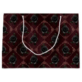 Grand Sac Cadeau Halloween gothique rose (Devant)