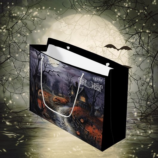 Grand Sac Cadeau Halloween Haunted House effrayant