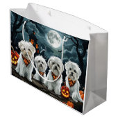 Grand Sac Cadeau Halloween maltais Éffrayant (Dos Angle)