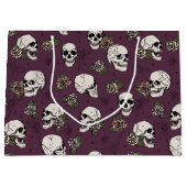 Grand Sac Cadeau Halloween marron violet gothique et Rose (Devant)