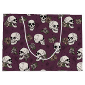 Grand Sac Cadeau Halloween marron violet gothique et Rose (Dos)