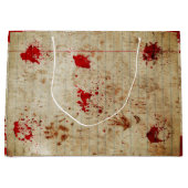 Grand Sac Cadeau Halloween sanglant rouge sang peur (Devant)