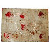 Grand Sac Cadeau Halloween sanglant rouge sang peur (Dos)