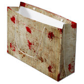 Grand Sac Cadeau Halloween sanglant rouge sang peur (Devant Angle)