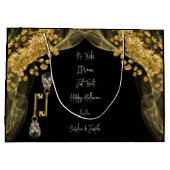 Grand Sac Cadeau Halloween Traite la Parties scintillant et les crâ (Dos)