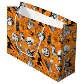 Grand Sac Cadeau Halloween vintage (Devant Angle)