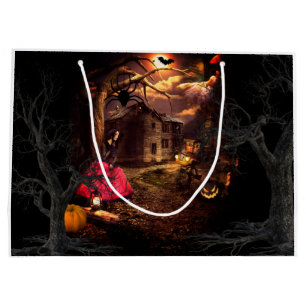 Grand Sac Cadeau Halloween Witchy