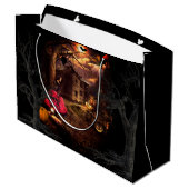 Grand Sac Cadeau Halloween Witchy (Dos Angle)