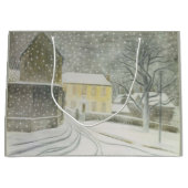 Grand Sac Cadeau Halstead Road à Neige (par Eric Ravilious) (Devant)