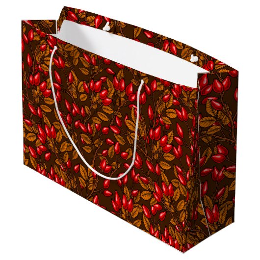 Grand Sac Cadeau hanches roses, brune et rouge (Dos Angle)