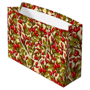 Grand Sac Cadeau hanches roses, rouge, vert, jaune