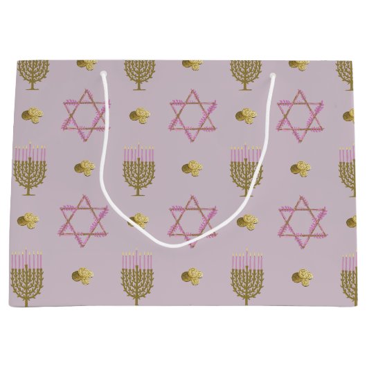 Grand Sac Cadeau Hanoukka (Devant)