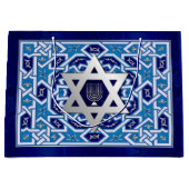 Grand Sac Cadeau Hanoukka heureuse / Bonne Chanoukah (Devant)