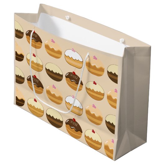 Grand Sac Cadeau Hanoukka heureux (Devant Angle)