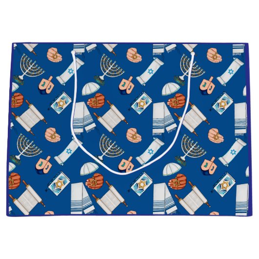 Grand Sac Cadeau Hanukkah Fun Gift Bag (Devant)