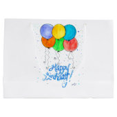 Grand Sac Cadeau Haooy Birthday Balloons (Dos)