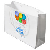 Grand Sac Cadeau Haooy Birthday Balloons (Dos Angle)