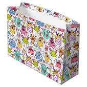 Grand Sac Cadeau Happy Little Monsters  (Dos Angle)