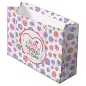 Grand Sac Cadeau Happy Mothers Day  (Devant Angle)
