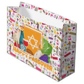 Grand Sac Cadeau Happy Passover (Devant Angle)