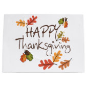 Grand Sac Cadeau Happy Thanksgiving (Devant)