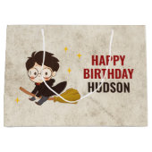 Grand Sac Cadeau HARRY POTTER™ Caractère Arc magique Anniversaire (Devant)