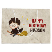 Grand Sac Cadeau HARRY POTTER™ Caractère Arc magique Anniversaire (Dos)