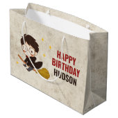 Grand Sac Cadeau HARRY POTTER™ Caractère Arc magique Anniversaire (Dos Angle)