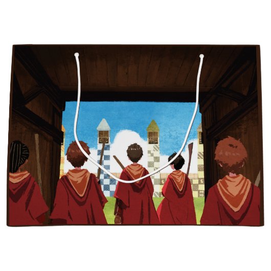 Grand Sac Cadeau HARRY POTTER™ & GRYFFINDOR™ QUIDDITCH™ Team (Devant)